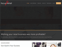 Tablet Screenshot of focusretailinc.com